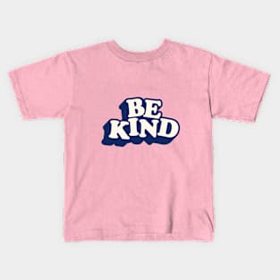 Be Kind in black peach and white Kids T-Shirt